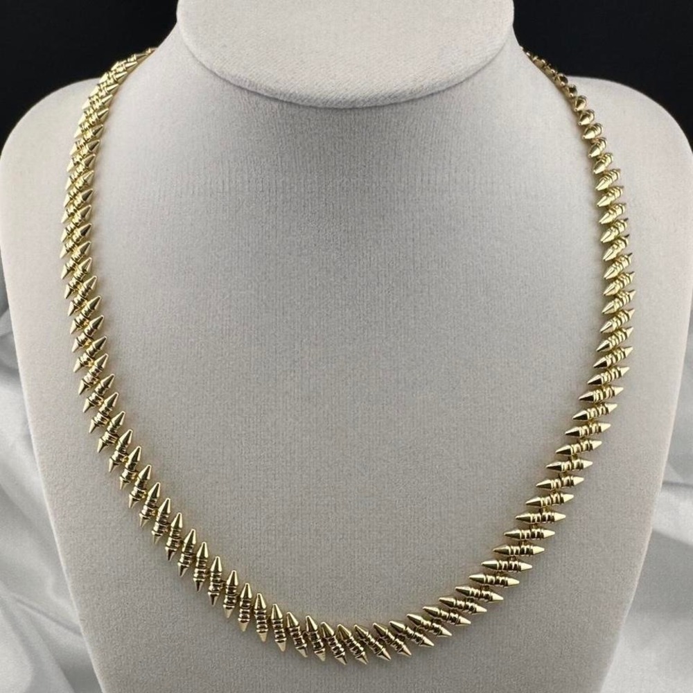 XP  Gold Plated  Necklace and Bracelet Set with Lobster Closure Rock style - Picture 4 of 6